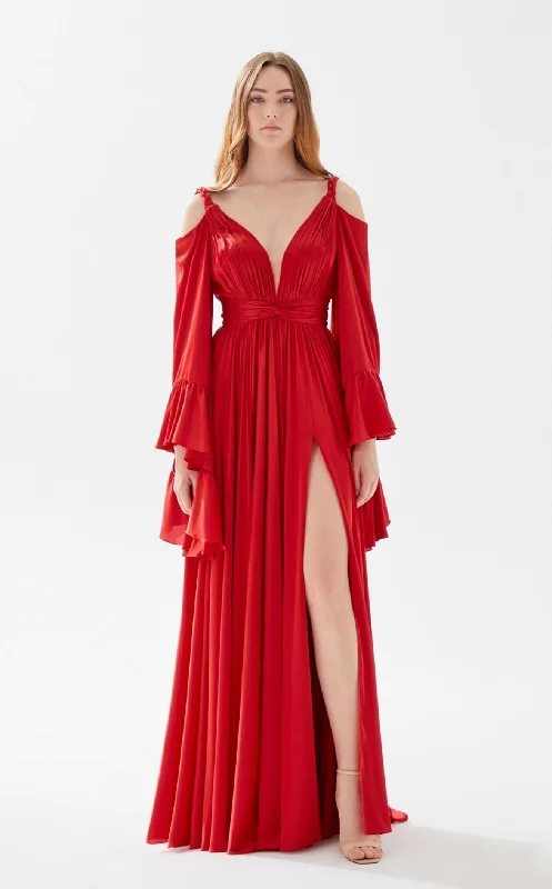 women's apple-shaped body dresses Women's Shirt Collar DressesTarik Ediz 52051 Dress