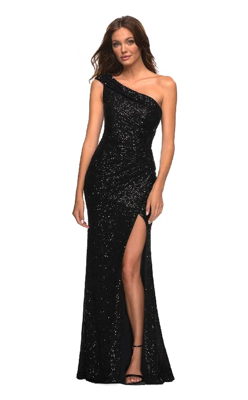 women's wrap dresses Women's Rounded Collar DressesLa Femme 29627 Dress