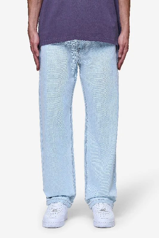 Men's cargo pants with hidden pockets Baltra Baggy Jeans Washed Cold Blue