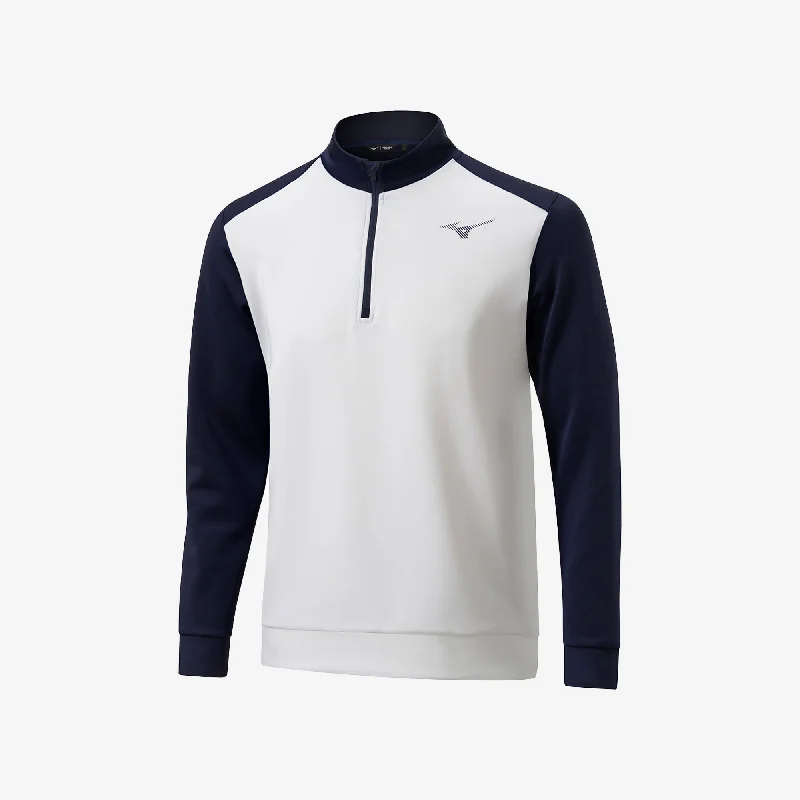 men's hooded sweatshirt with drawstrings MIZUNO RB QTR ZIP