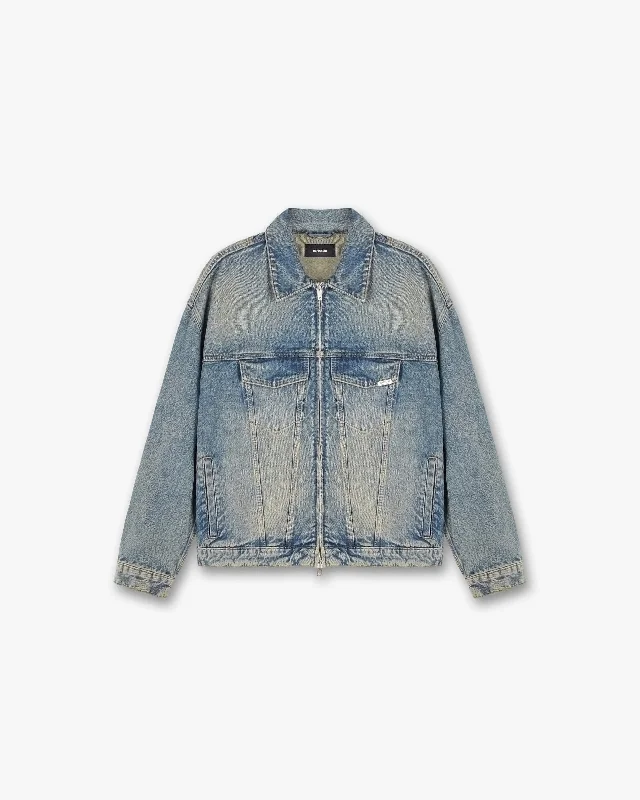 Men's boardshorts for surfing R4 Denim Jacket - Blue Cream