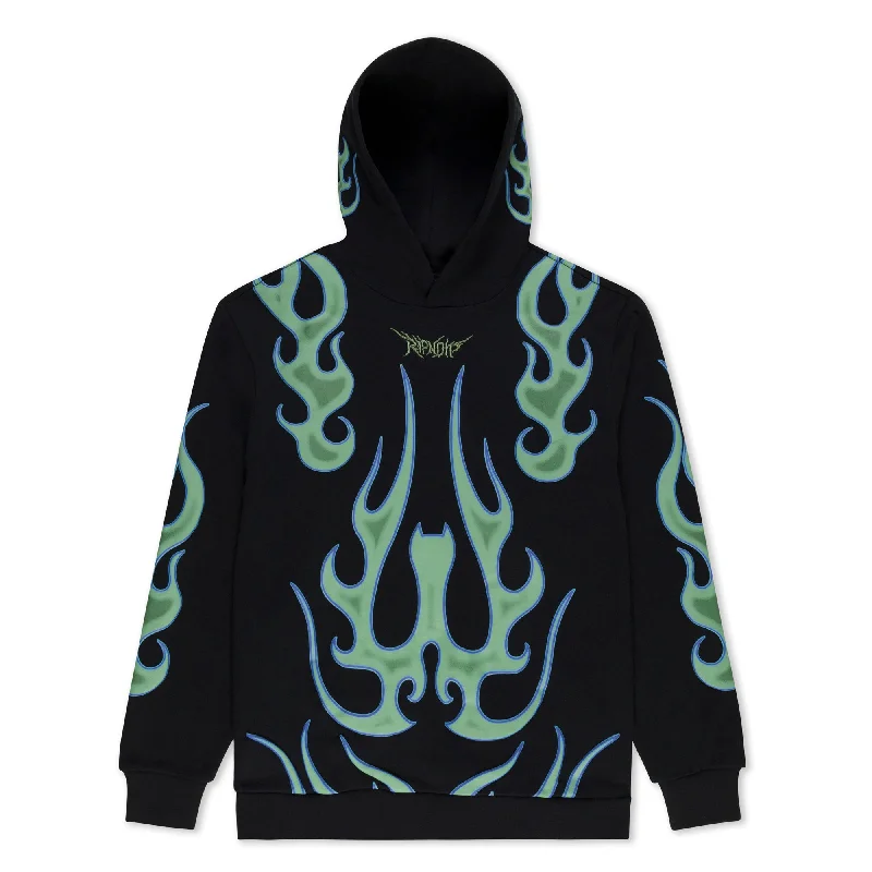 Men's hooded sweatshirt for running Men's hooded sweatshirt with lined fleeceVolt Hoodie (Black)