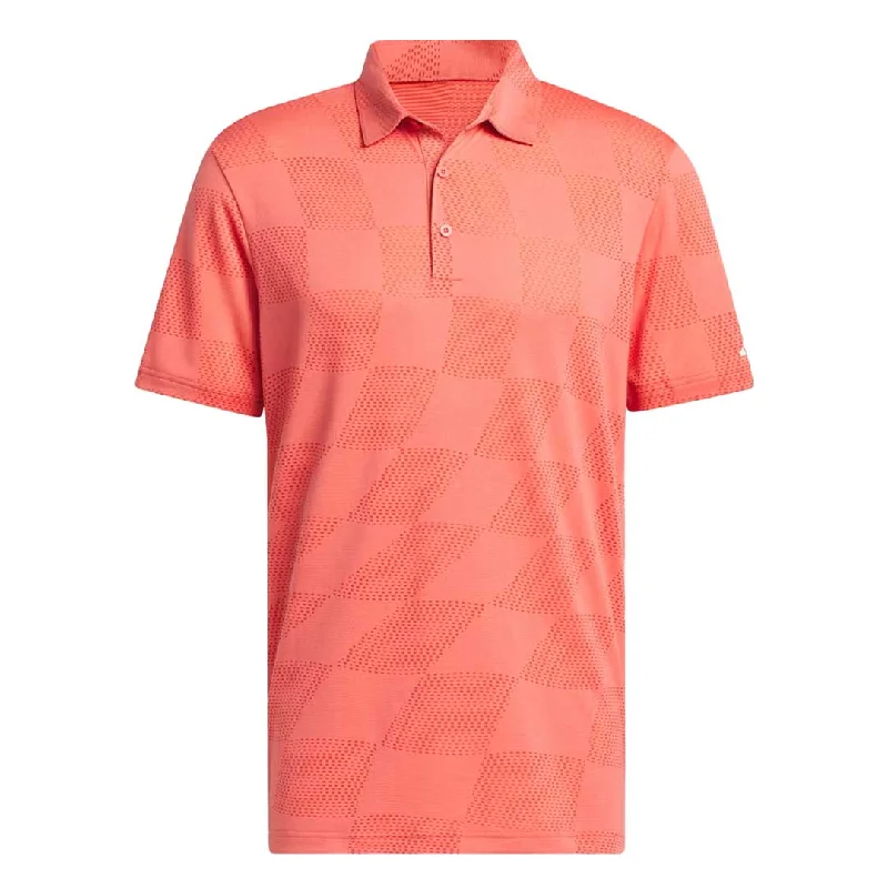men's plaid shirt with adjustable button-down sleeves adidas - Men's Ultimate365 Textured Polo (IU4410)