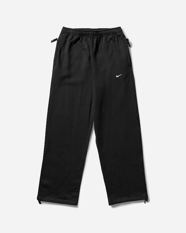 Men's tailored dress shorts with a classic fit Men's Solo Swoosh Open Hem Fleece Sweatpants Black