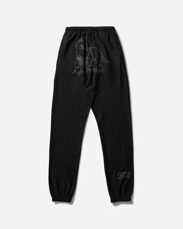 Men's linen shorts for hot climates Men's Reflective Guard Sweatpants Black