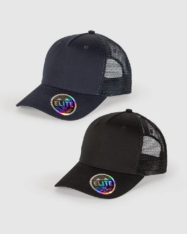 lightweight running hats with built-in headbands and ventilation holes for ultimate comfort and performance. UNIT Elite Trucker Cap 2 pack