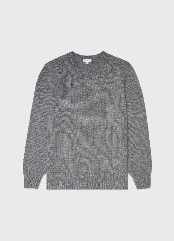 men's athletic tee with reflective stripes for night running Men's Roxburgh Cashmere Jumper in Mid Grey Melange men's athletic tee with reflective stripes for night running Men's Roxburgh Cashmere Jumper in Mid Grey Melange