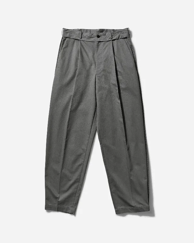 Men's velour track pants Men's Pleated Trousers Grey