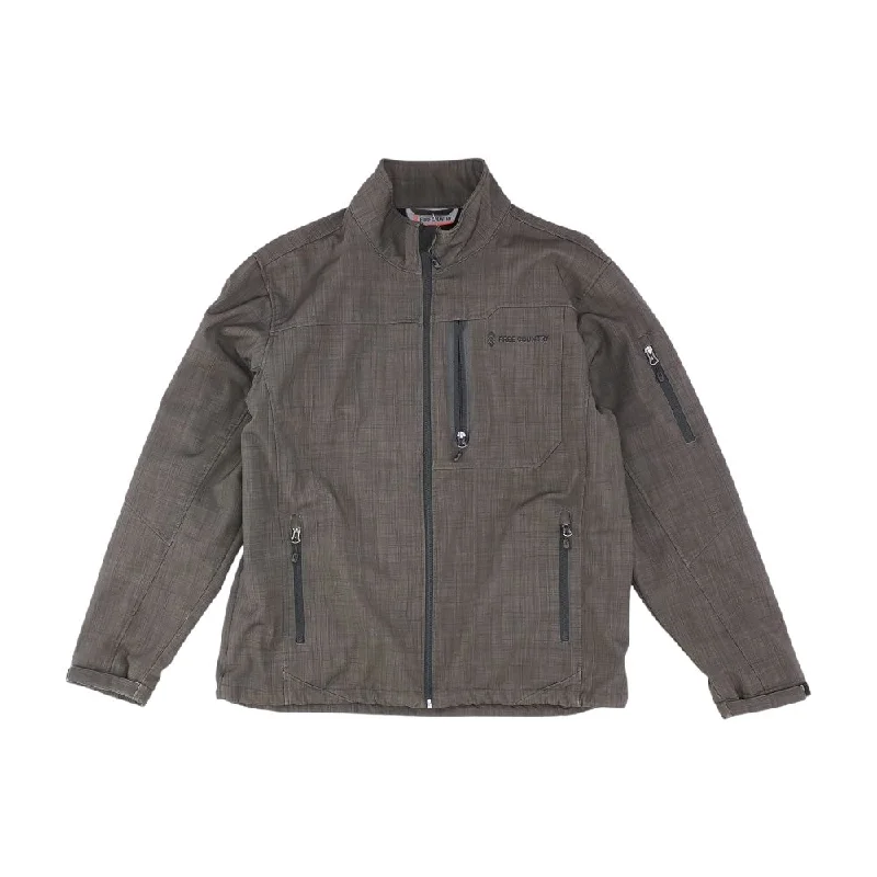 men's peacoat with patch pockets Green Solid Lightweight Jacket