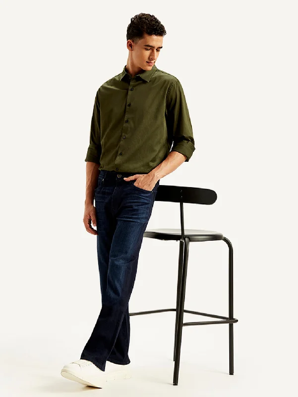 men's solid-color cotton polo shirt Men's 513 Slim Straight Fit Navy Jeans