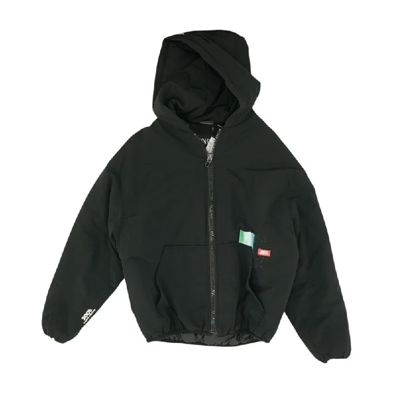 men's quilted vest jacket Black Graphic Coat