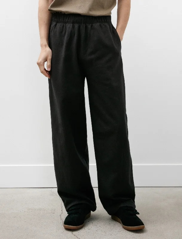 men's thermal long-sleeve shirt with zippered pockets Sweatpant Felted Fleece Wooly Black